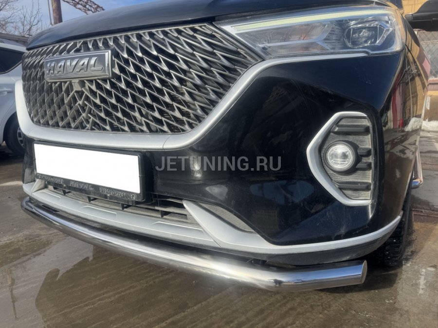 Защита переднего бампера на HAVAL M6